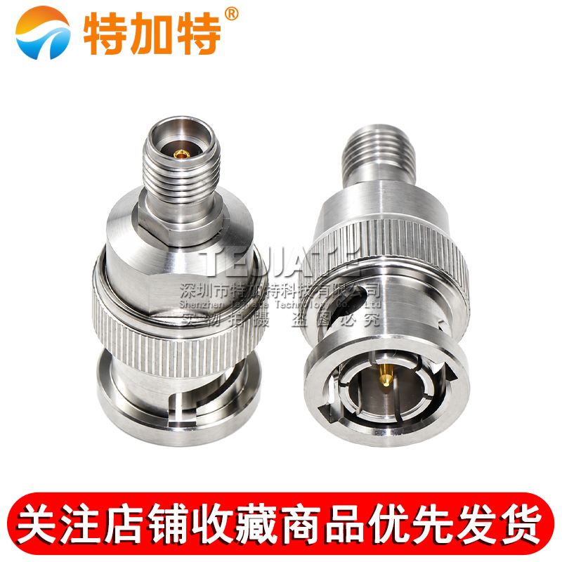 毫米波转接器 BNC/3.5-JK BNC公转3.5MM母不锈钢高频转接头DC-18G TEJIATE/特加特