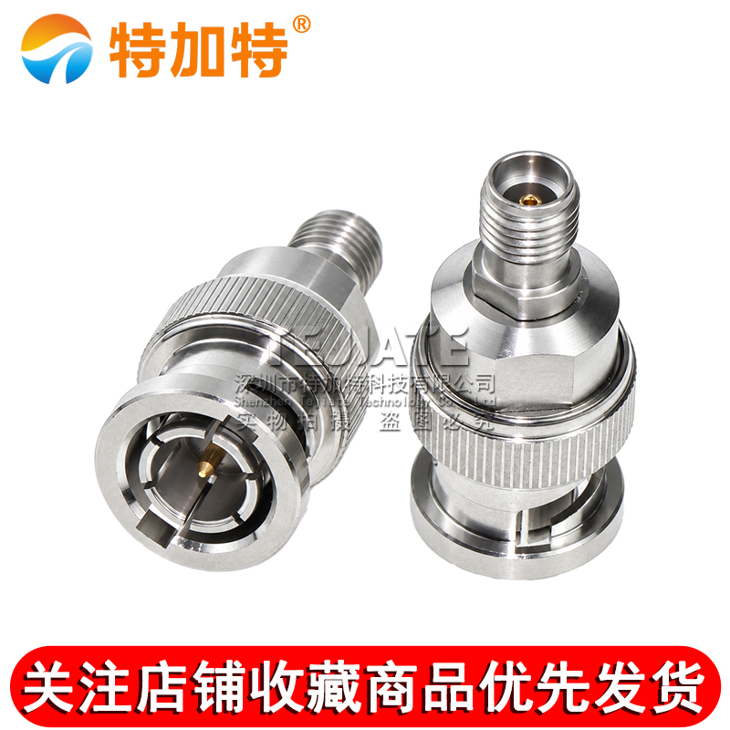 毫米波转接器 BNC/3.5-JK BNC公转3.5MM母不锈钢高频转接头DC-18G TEJIATE/特加特