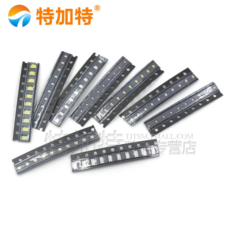 贴片LED 0402 0603 0805 1206红黄蓝绿白色灯 高亮发光二极管灯珠 