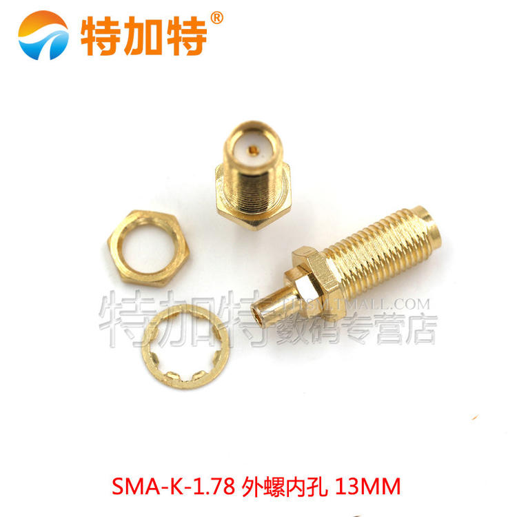 RP-SMA-KY/J 分体开窗式 外螺内针/孔 反极 RG178连接线焊接接头