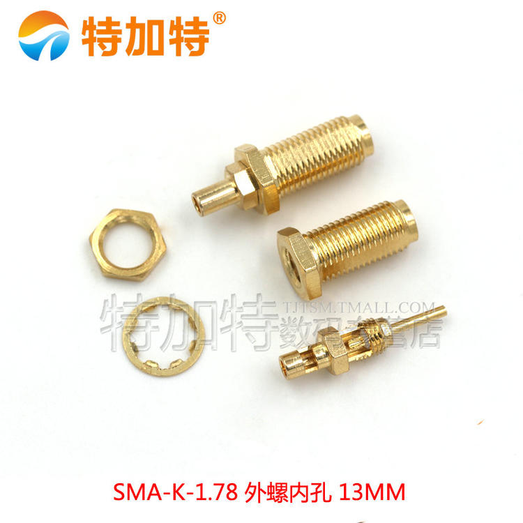 RP-SMA-KY/J 分体开窗式 外螺内针/孔 反极 RG178连接线焊接接头