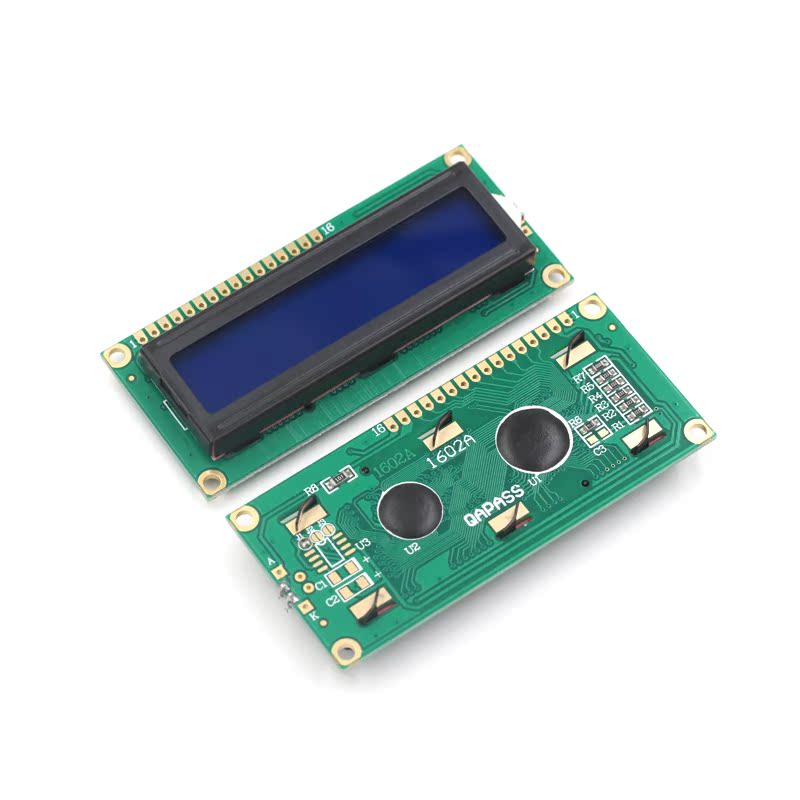 LCD1602 蓝屏带背光 LCD显示屏 1602A-5v 蓝底白字 液晶屏 