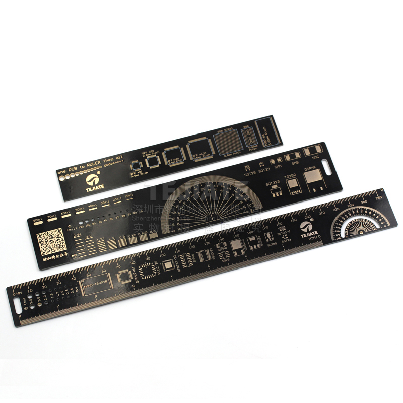 PCB Ruler PCB尺子电路板 尺子沉金封装单位工程用电子工程师伴侣 TEJIATE/特加特