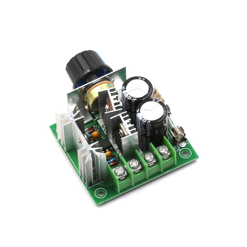 PWM调速器 直流电机马达调速开关 风扇控制器12V-40V10A无级变速 