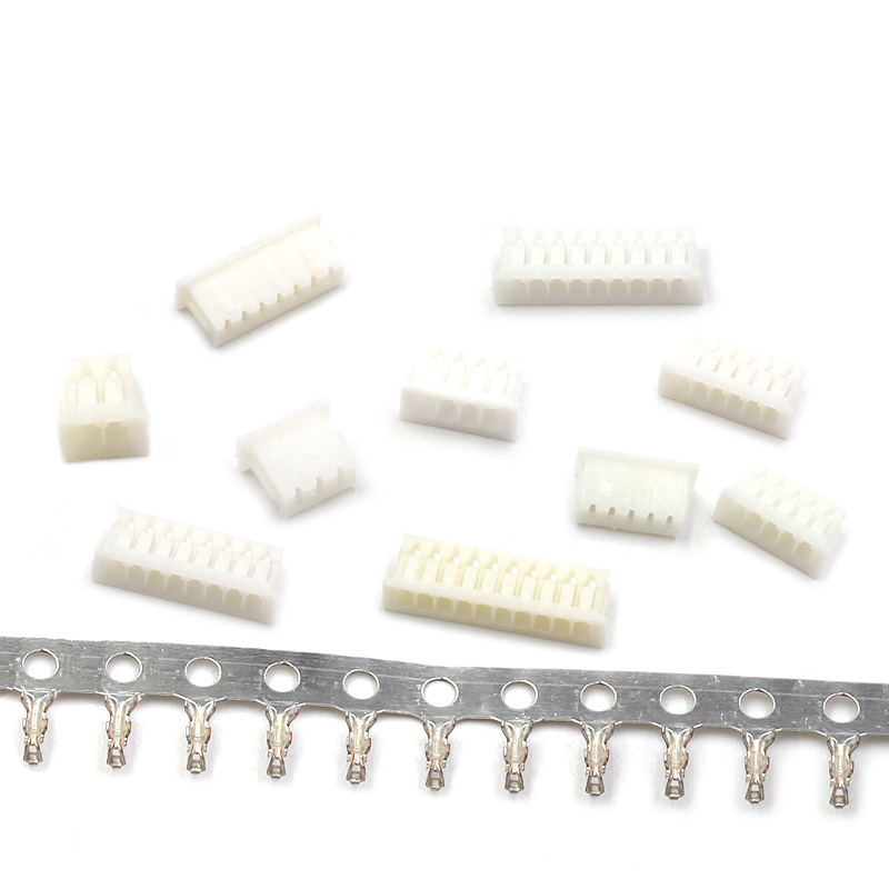 1.25MM 间距 胶壳 插头 2P/3P/4P/5P/6P/7P/8P/10P 20只 