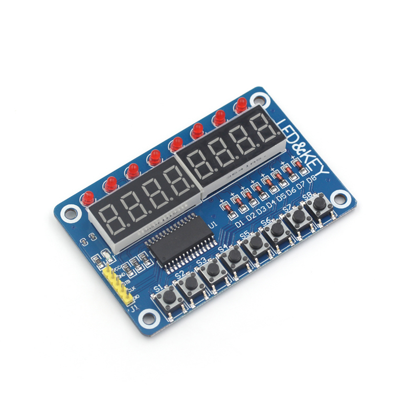 TM1638按键数码管LED显示模块 8位数码管LED\\按键电子模块 TEJIATE/特加特