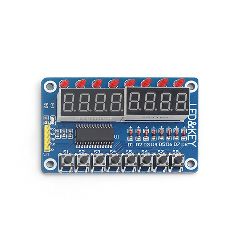 TM1638按键数码管LED显示模块 8位数码管LED\\按键电子模块 TEJIATE/特加特