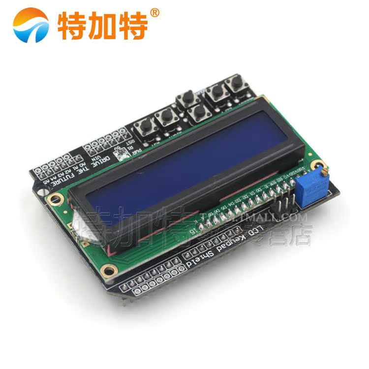 LCD1602 字符液晶屏 输入输出扩展板 Keypad Shield 兼容 R3