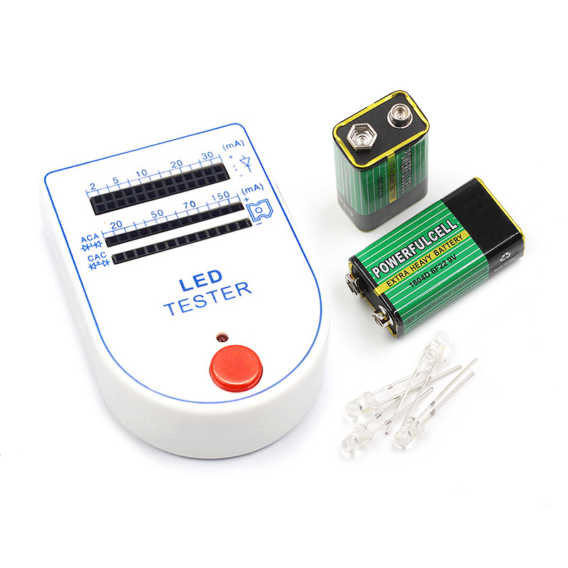 LED测试盒/仪 LED发光二极管检测器 测试仪 送电池和10个测试灯 