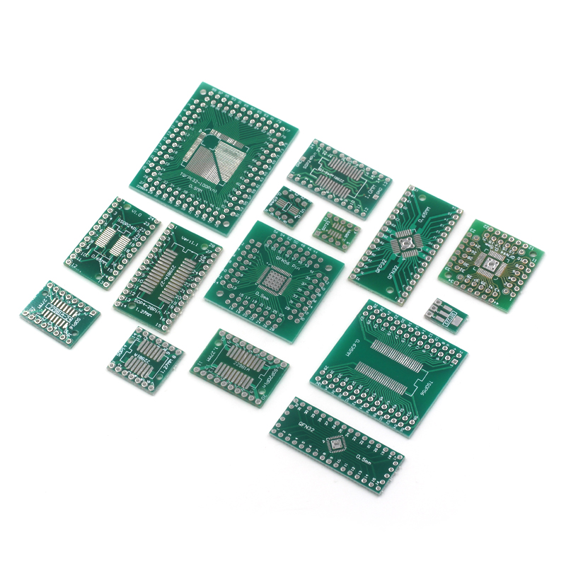 SOP转接板 SOP8 SOP10 SOP16 SOP28 TQFP QFN56/64 IC测试板PCB板 