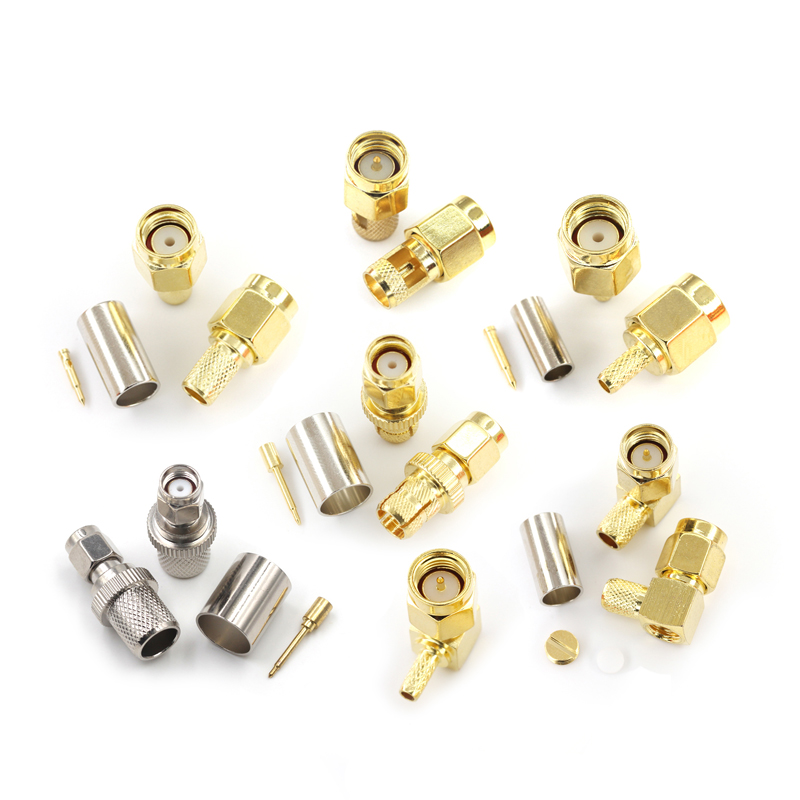 SMA-J/K-JW-1.5-3-5-7公/母射频接线头内针内孔RG316焊接馈线接头 TEJIATE/特加特