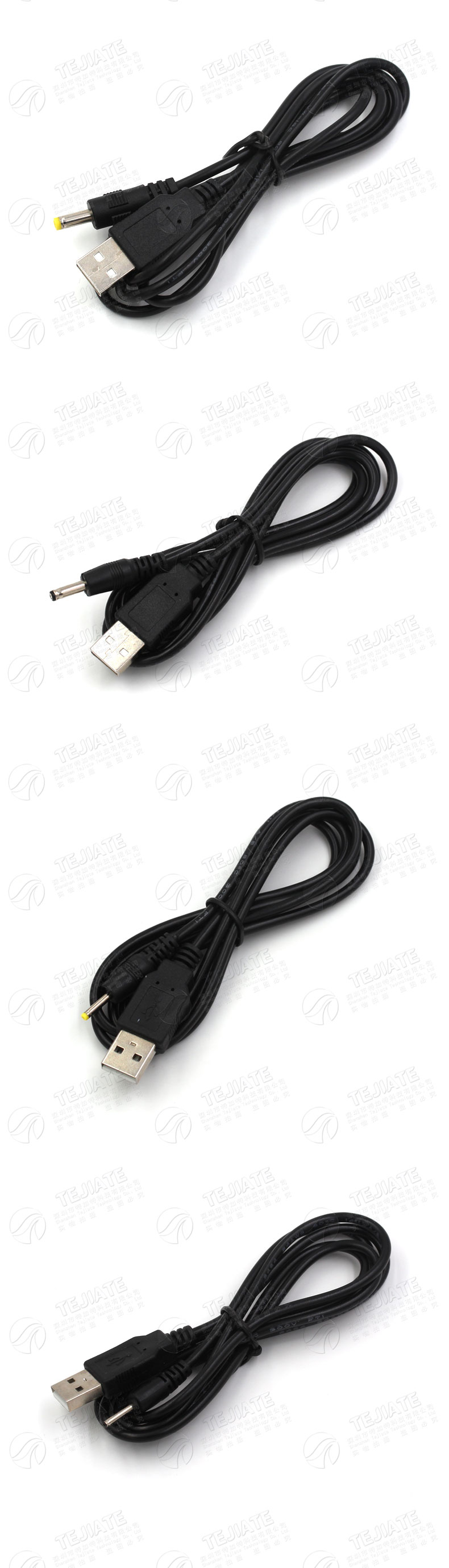 USB转DC充电线 USB电源转换线5V 电源线 DC5.5 4.0 3.5 2.5 2.0