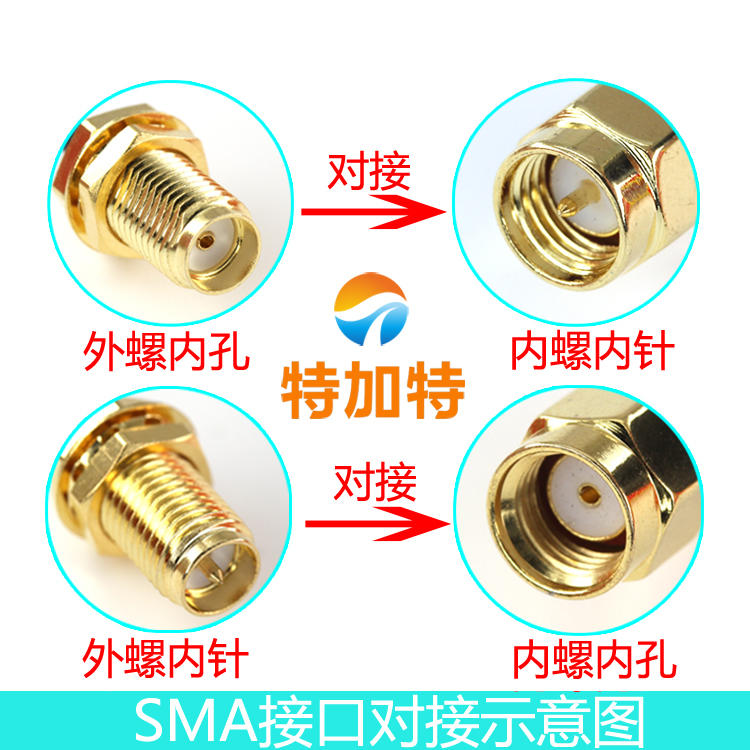 MMCX-J弯公头转SMA-K-J母头公头 RG316线 sma转mmcx延长线