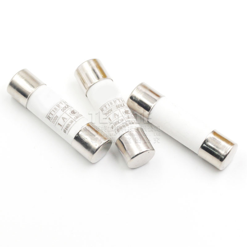 R015熔断器 RO15陶瓷保险丝管10X38 RT18 1A 2A 3A 5A 6A 10A 32A TEJIATE/特加特