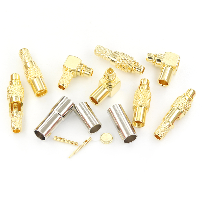 MMCX接头 MMCX-JB2 MMCX-J-K-1.5压接RG316/405馈线接头 直角弯头 TEJIATE/特加特