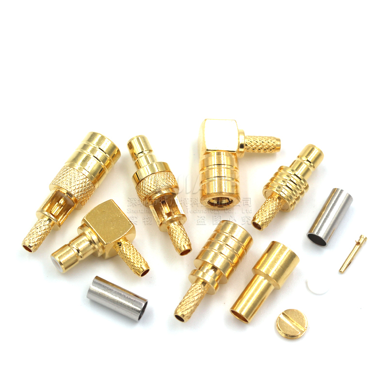 SMB接头SMB-J/KW-1.5 SMB弯式公头母头压接式焊接式RG316馈线接头 TEJIATE/特加特