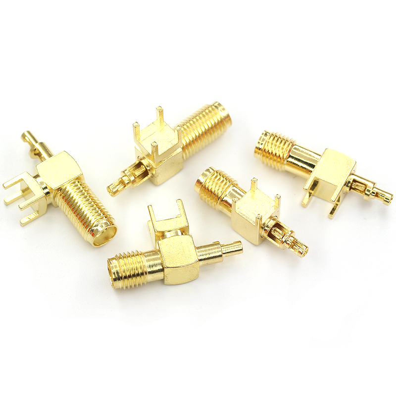 SMA-KWE-1.13射频同轴连接器 SMA弯头外螺内孔 RF焊接式馈线接头 TEJIATE/特加特