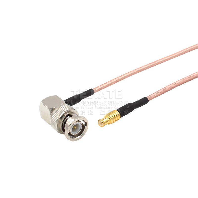 RG316射频转接线MCX公 母头转BNC弯公头 Q9/MCX-JW高频延长同轴线 TEJIATE/特加特