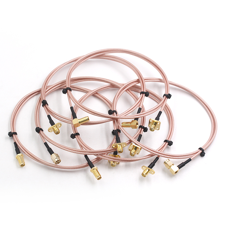 SMA射频延长转接线 RP-SMA-JK-JJ-KK同轴跳线RF连接线  RG316跳线 TEJIATE/特加特