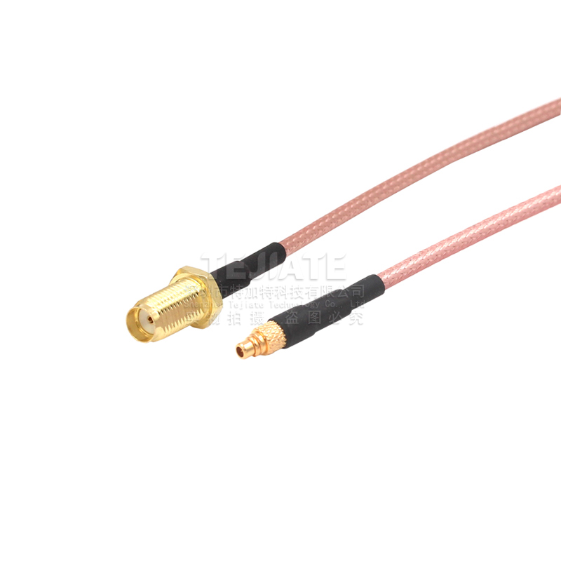 射频连接跳线 SMA-K外螺内孔转MMCX公 母 SMA/MMCX-JW镀银馈线 TEJIATE/特加特