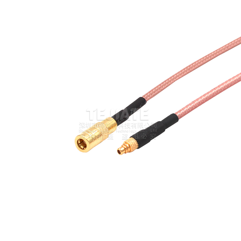 RG316连接跳线 MMCX-J/SMB-K转MMCX弯公/母头延长馈线 SMB转MMCX TEJIATE/特加特