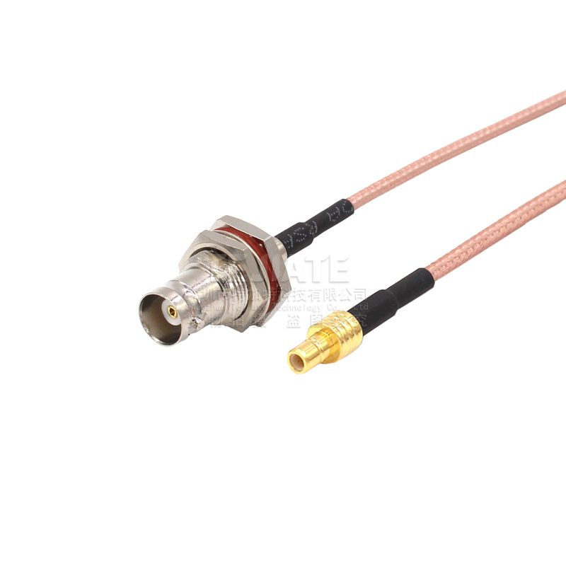 RG316射频连接跳线 SMB/BNC-K SMB公转BNC母头 Q9示波器转接线缆 TEJIATE/特加特