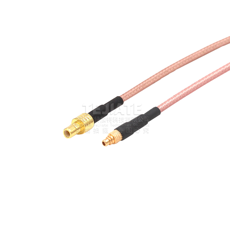 50欧同轴射频连接跳线SMB公头转MMCX母/弯公 SMB/MMCX-JK天线接线 TEJIATE/特加特