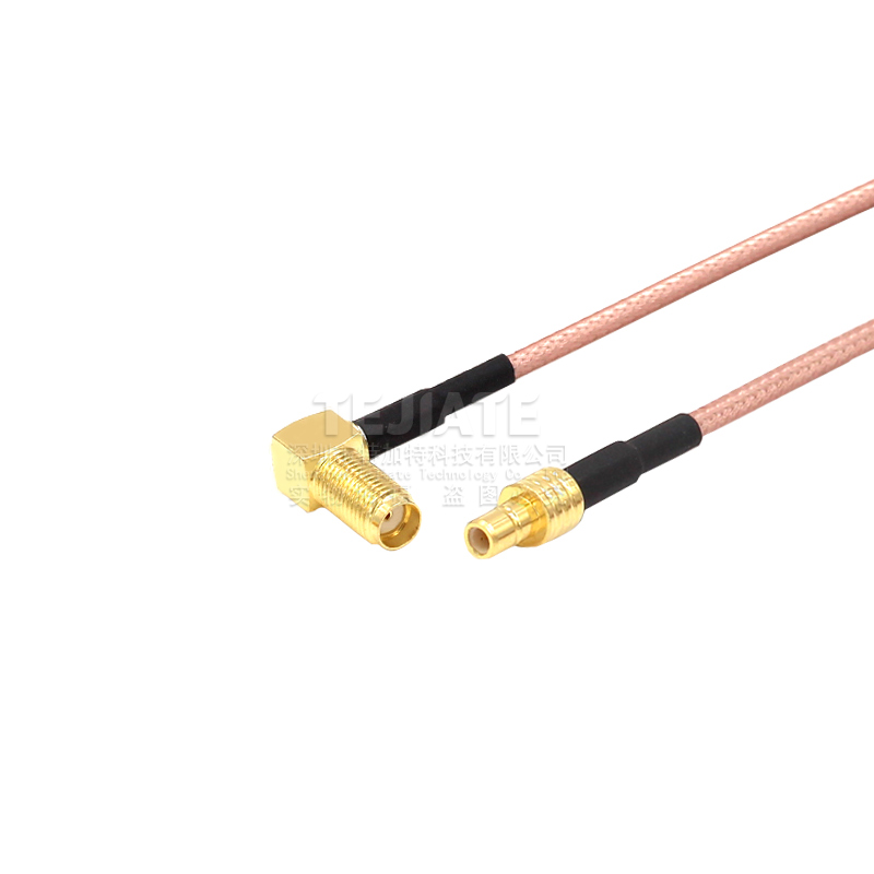 RG316射频连接跳线 SMA弯外螺内孔转SMB弯公/母 SMA/SMB-KK转接线 TEJIATE/特加特