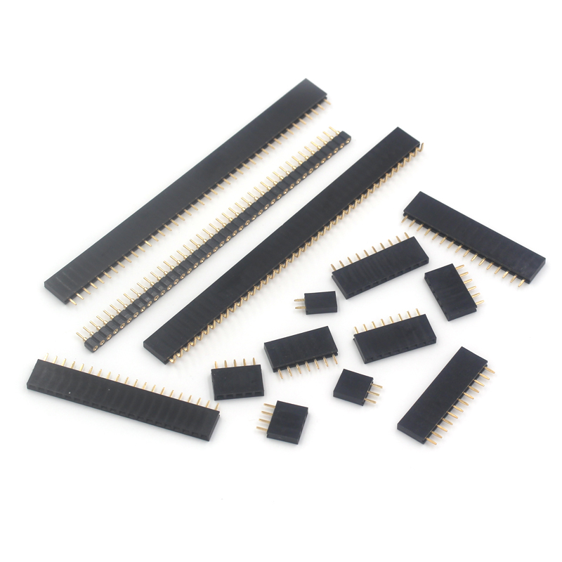 排母 单排母 单排母座 排针插座 1*2P/3/4/5/6-40P 间距2.54mm TEJIATE/特加特
