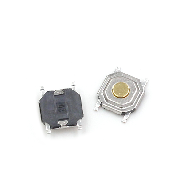 4*4*1.5 轻触开关按键/微动液晶贴片4脚防水铜头 铜键 （50个） 