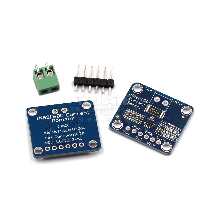 特加特 INA219 I2C 接口零漂移 双向电流／电源监控传感器模块 