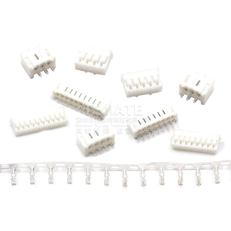 PH2.0接插件 间距2.0MM连接器 插头+直针座+端子2P/3/8-12P弯针座 