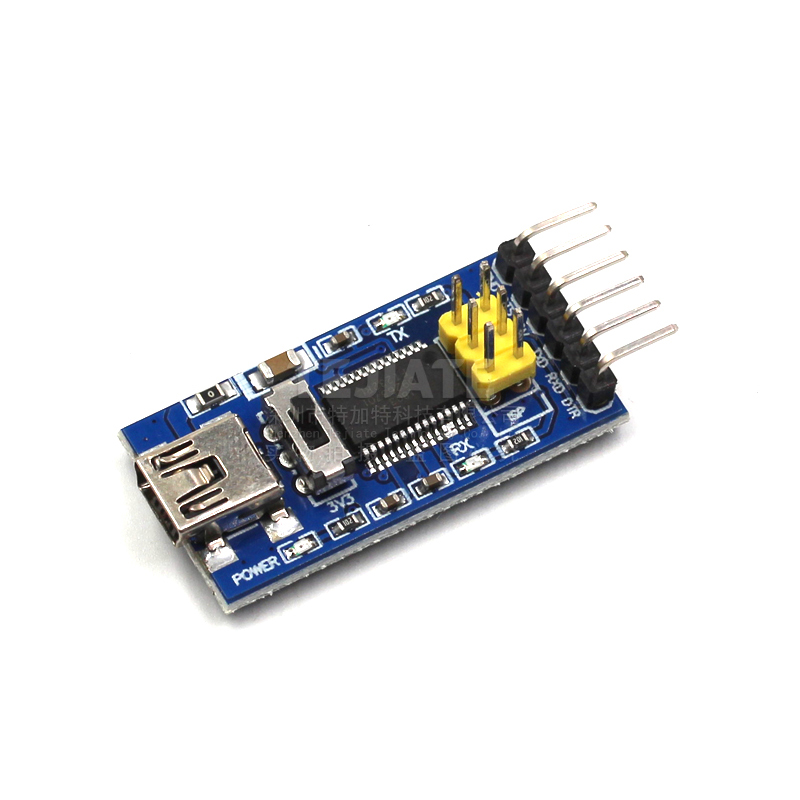 FTDI Basic程序下载器 USB转TTL FT232RL支持3.3V 5V 带ISP黄针 
