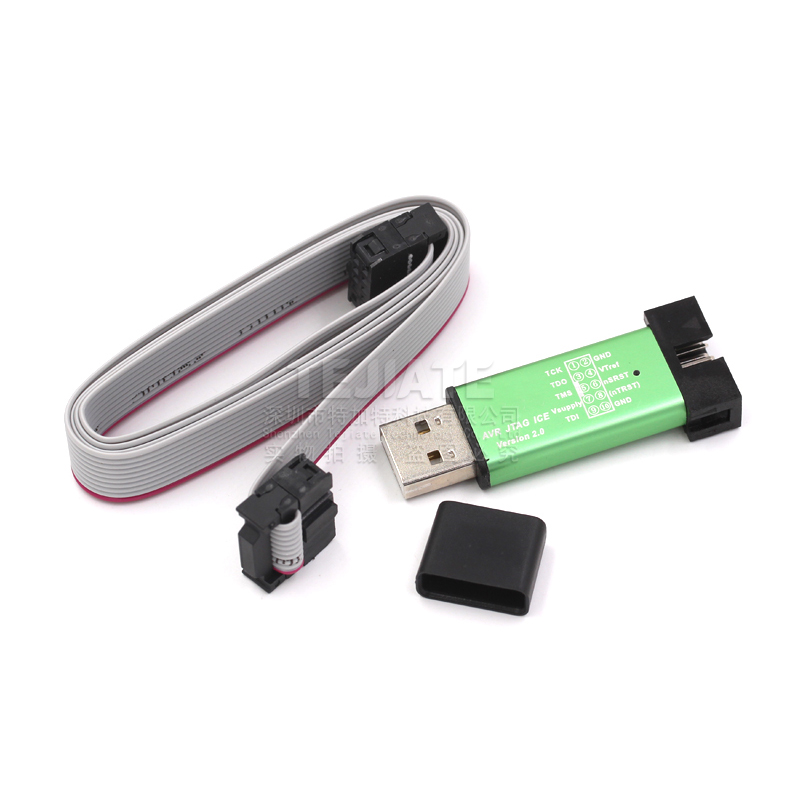 特加特 usb AVR JTAG ICE 仿真器 AVR-USB下载器 下载线 金属外壳 