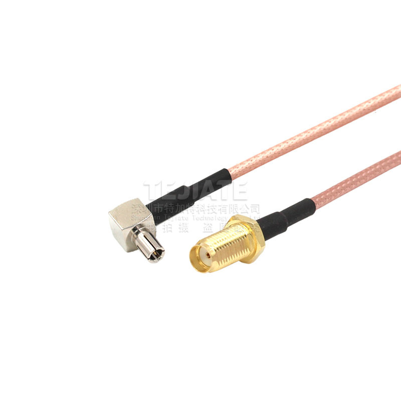 4G天线转接线一转二SMA母外螺内孔转两个TS9弯公头 RG316线 TEJIATE/特加特