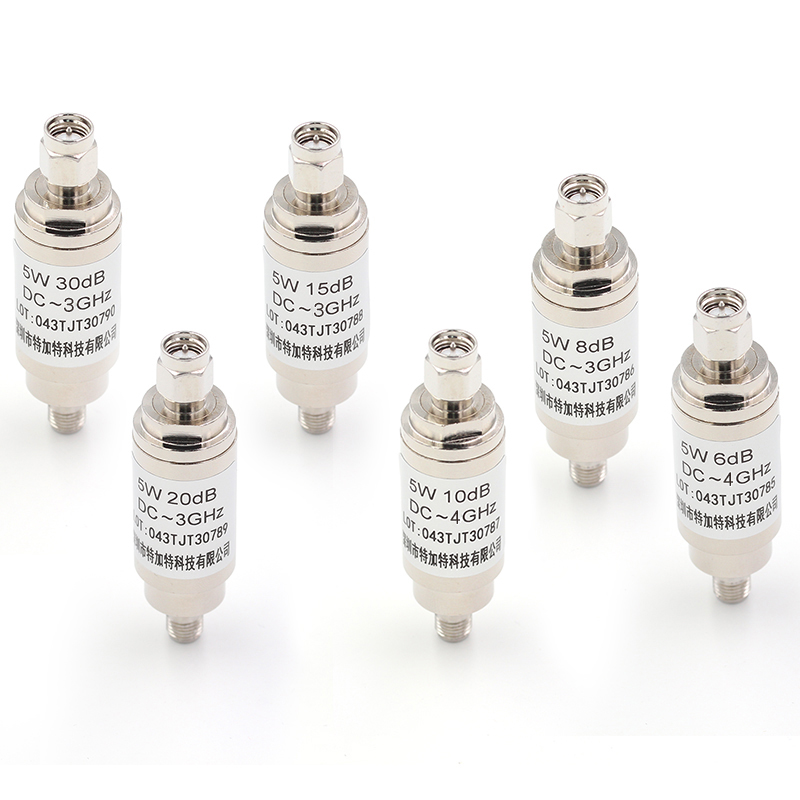 SMA-JK 5W衰减器 射频同轴衰减器DC-4GHz 1/3/5/6/10/15/20/30DB TEJIATE/特加特