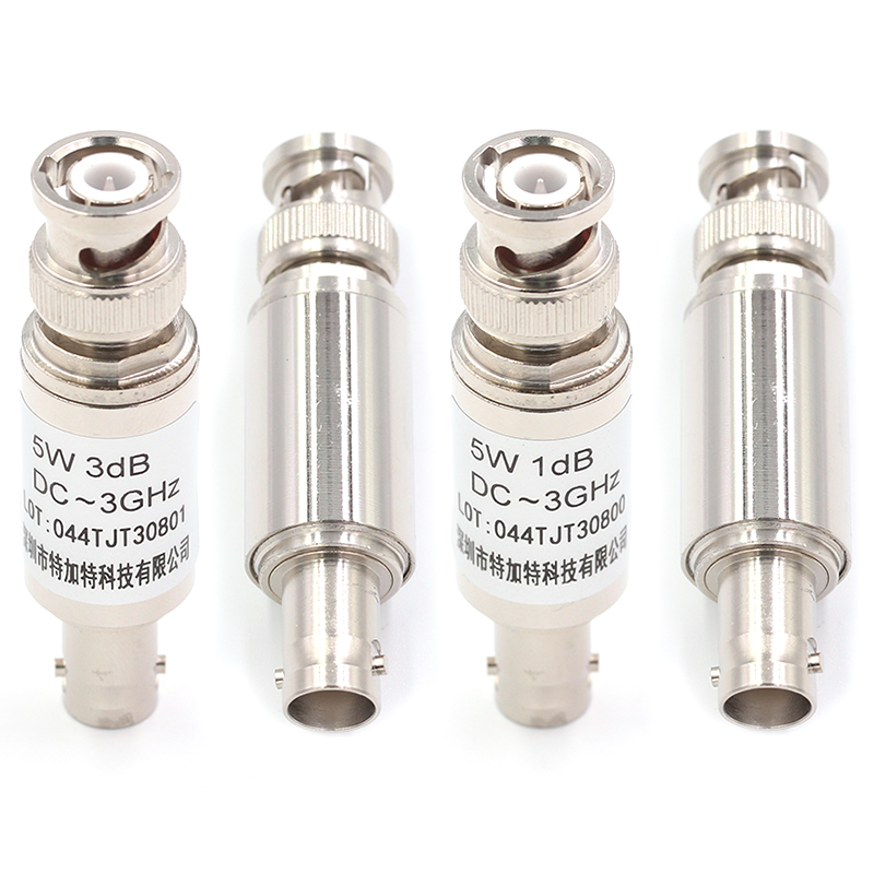 BNC-JK 5W固定衰减器 Q9同轴DC-3GHz接头3/10/15/20/30/1-40DB TEJIATE/特加特