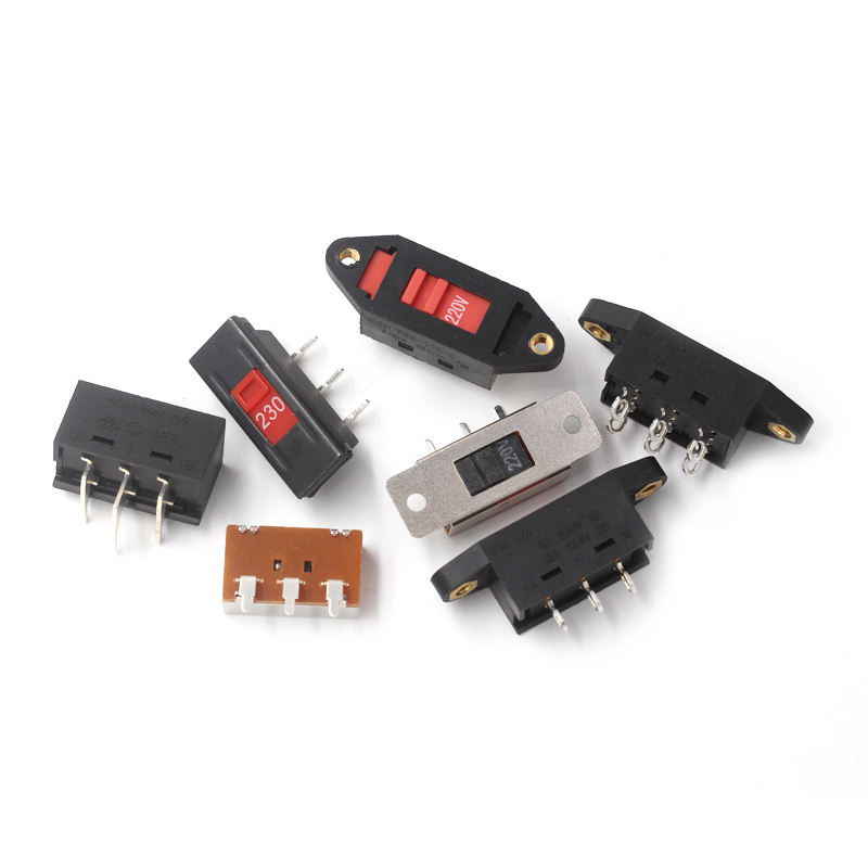 电压转换开关 3脚 6脚110V转220V 电源转换开关滑动开关115V-230V 