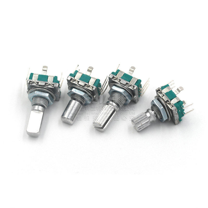 EC11旋转编码器15/20mm梅花炳/半轴音响数字电位器带开关 特加特 