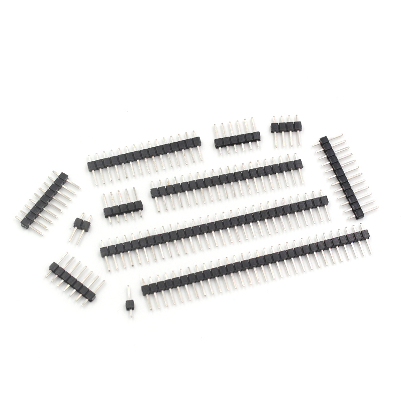 单排针 间距2.54MM 1*2/3/4/5/6/7/8/10/12/20/30P 铜排针 插针 TEJIATE/特加特