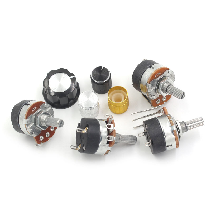 WH138-1 B 5K/10K/20K/50K/100K/250K/500K 带开关调光调速电位器 TEJIATE/特加特