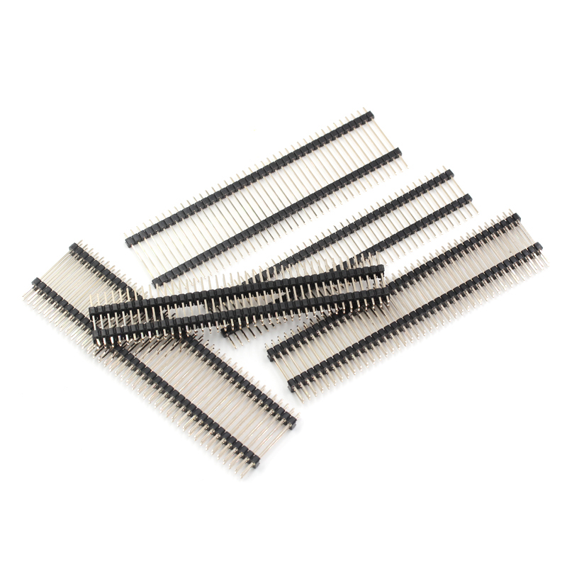 双层排针 单排2.54mm双排2*40p 1x40pin 双塑排针 针长21/23/30mm TEJIATE/特加特