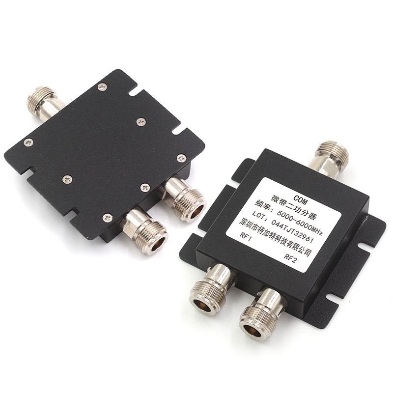 N头一分二微带功分器 5000-6000M WIFI功率二功分配合路器5-6G TEJIATE/特加特