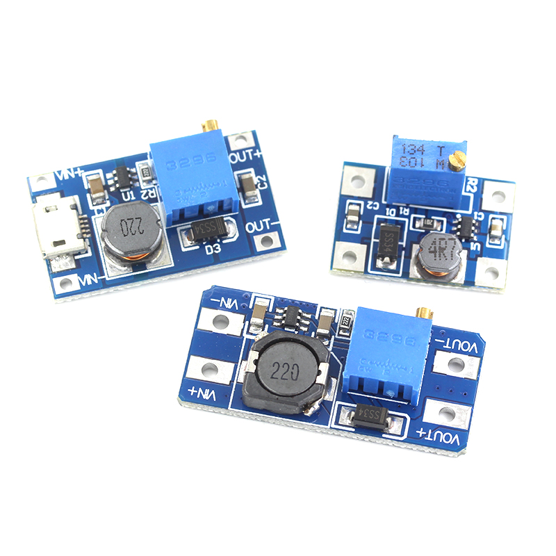 2a升压板 DC-DC可调升压稳压电源模块宽压输入2/24V升5/9/12/28V TEJIATE/特加特