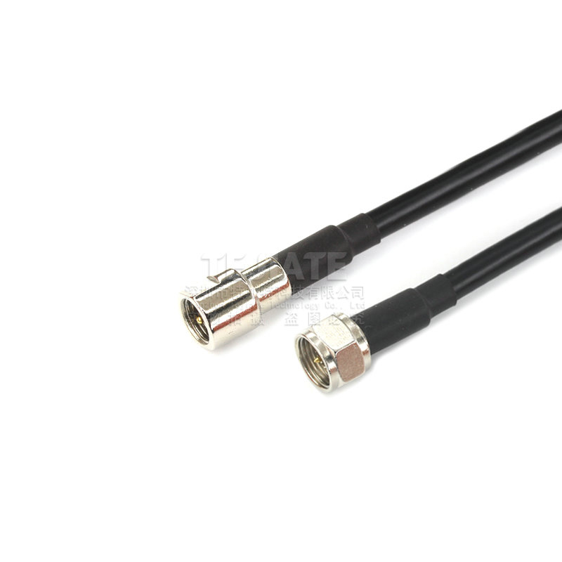 高频射频连接线FME公头转F公头 FME/F-JJ RG142/58双屏蔽50-3馈线 TEJIATE/特加特
