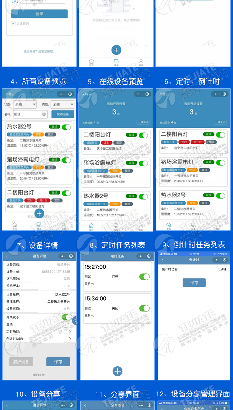 4G手机远程控制开关GPRS智能开关物联网智能大棚农业灌溉鱼塘增氧