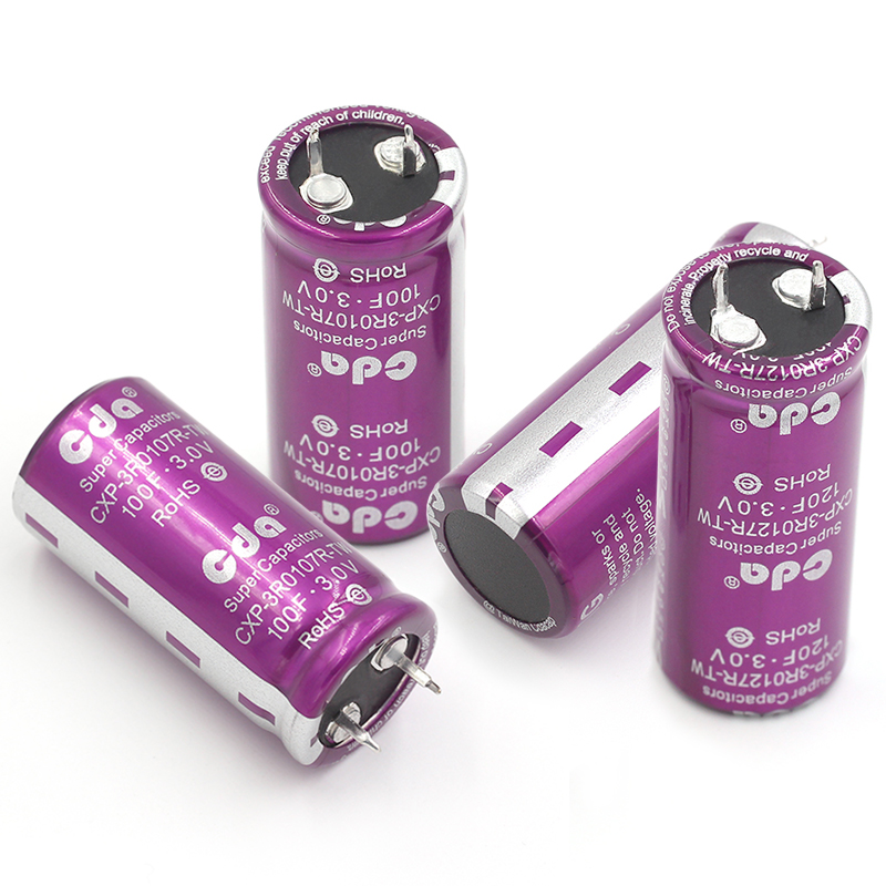 3V法拉电容3.0V 100F 大电流可DIY做汽车模组 3V 120F牛角电容 TEJIATE/特加特
