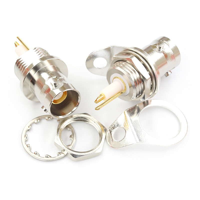 BNC三同轴TRB-KY三卡口PL75-47穿墙螺母固定BJ77 1553B总线连接器 TEJIATE/特加特