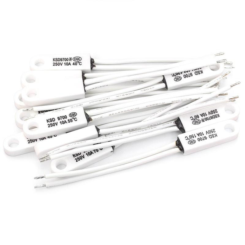 KSD9700 陶瓷带孔温控开关40度50度~150度常开常闭10A 250V温度器 TEJIATE/特加特