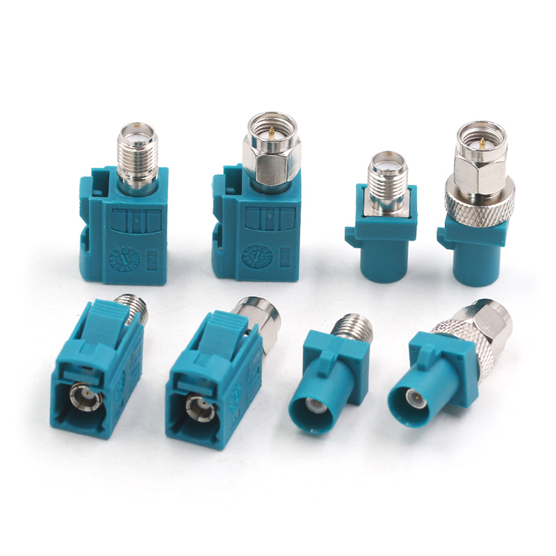 FAKRA转SMA转接头汽车GPS连接器 万能Fakra-Z型通用款转SMA公母头 TEJIATE/特加特